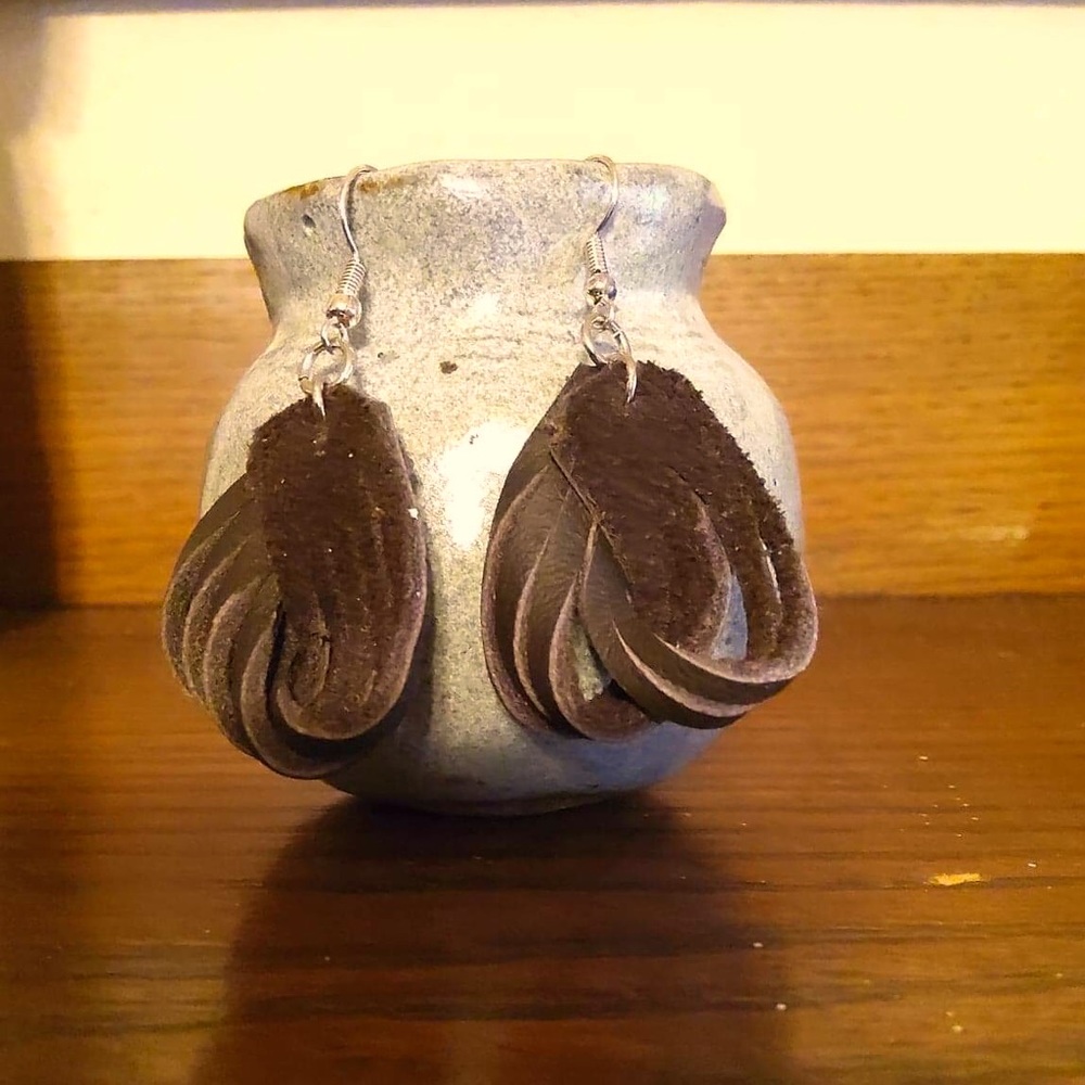 Faux Leather earrings